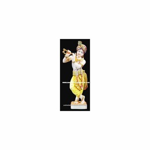 Sculpture de Krishna en marbre, création de seigneur, - Product Image 1