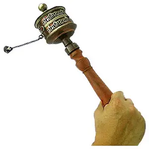 Tibetan Om Mani Padme Hum Hand Held Prayer Wheel Tibetan Buddhist Prayer Wheel High Quality Wholesale Price India Delhi