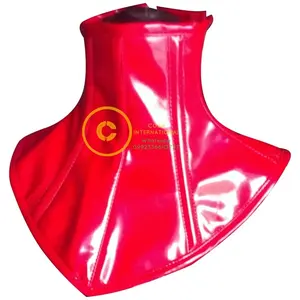 Korset COSH korset leher wanita di merah PVC kualitas tinggi baja bertulang merah PVC korset vendor dan eksportir dari Pakistan