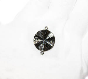 Hermoso Diamante de champán 925, abalorio y colgante de plata de ley sólida de 1 "de largo para hacer joyas, regalo de aniversario - Product Image 5