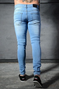 <span class=keywords><strong>Jeans</strong></span> da Uomo Enzo <span class=keywords><strong>Super</strong></span> Skinny Nuovi Elasticizzati Strappati e Distrutti di Design alla Moda - Product Image 4