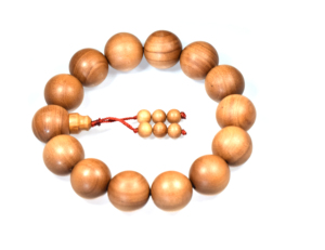 Cuentas redondas de oración de sándalo, cuentas de madera para prácticas espirituales - Product Image 1