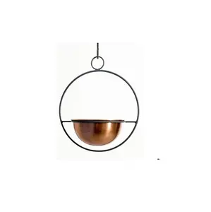 Macetas de Metal, macetas redondas para interior y exterior, decoración del hogar para jardín, sala de estar, balcón, maceta colgante - Product Image 1