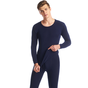 Conjunto de Calzoncillos largos cálidos con cuello redondo para invierno, 100% algodón, para hombre - Product Image 5