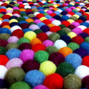 พรมขนแกะทำด้วยมือนุ่มคุณภาพสูงตกแต่งบ้านสำหรับห้องน้ำและประตูสำหรับเดินทางรถยนต์และปิกนิก - Product Image 3