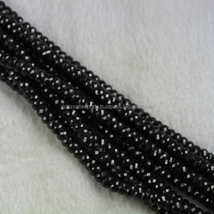 ลูกปัดหินกลมนิลพลอยสีดำ15นิ้วมีขนาด2มม. 3มม. 4มม. 6มม. 8มม." - Product Image 6