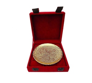 ของขวัญโลหะและหัตถกรรม Handmade ทองเหลืองชุบตกแต่งชามลายนูน Designs ผู้ผลิตขายส่ง - Product Image 3