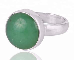 แหวนเงินคริสโซเพรสธรรมชาติ925เครื่องประดับเงินแท้ทำด้วยมือแหวนเวอร์เมอิลเครื่องประดับขายส่ง - Product Image 2