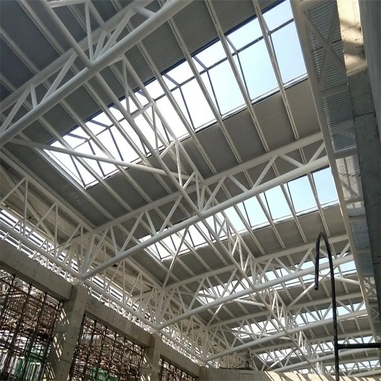 Professional steel structure steel pipe truss roof design of airport or warehouse