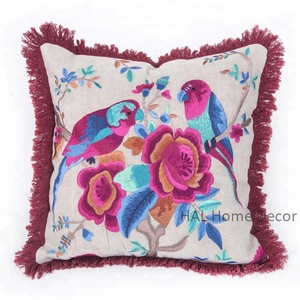 Wholesale Outdoor <b>Christmas</b> Decorative Cushion <b>Cover</b>, Hand Embroidery Designer Throw <b>Pillow</b> Case <b>Cover</b> - Product Image 1