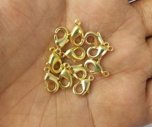 Fermoirs à homard plaqués or pour bijoux - Product Image 1