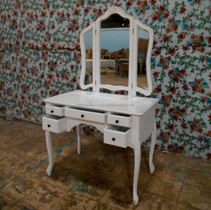 Meubles français indonésien-blanc de grande taille, meuble de table à Dressing, de chambre à coucher - Product Image 4