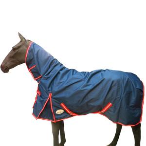 Tapis de cheval d'hiver imperméable avec col attaché 600D Ripstop Outer & 300gsm Polyfill | Couverture de participation à couverture complète - Product Image 1
