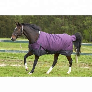 Couverture d'hiver pour chevaux, utilisation dressage, combo imperméable et respirant, haute qualité, matériau RIPSTOP ovale, doublure en coton, rembourrage en polyfill - Product Image 6