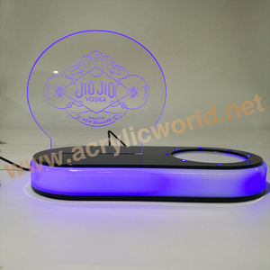 Présentoir de bouteilles d'alcool en acrylique éclairé par LED présentoir de bouteilles de vin éclairé étagère avec télécommande pour Bar à domicile - Product Image 3