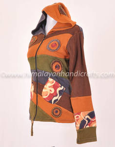 MULTI COLOR ENZYME WASH BOHEMIAN LADIES HOODIE CSWJ 359 - Product Image 4