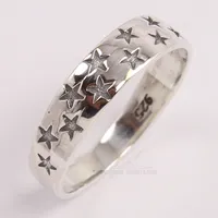 Stars theme band Ring All Sizes 925 Solid Sterling Silver plain No Stone online store website