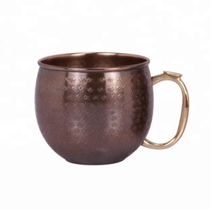Customised Design Copper <b>Barrel</b> Moscow Mule Mug Set of 4 Metal with Gift Box Directly From India Manufacturer and Supplier - Product Image 2