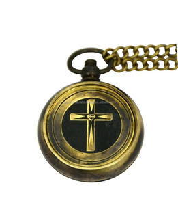 Medallón de brújula pulido de regalo náutico de latón macizo Vintage antiguo con cadena larga para el Día de San Valentín o la decoración de la vajilla - Product Image 2