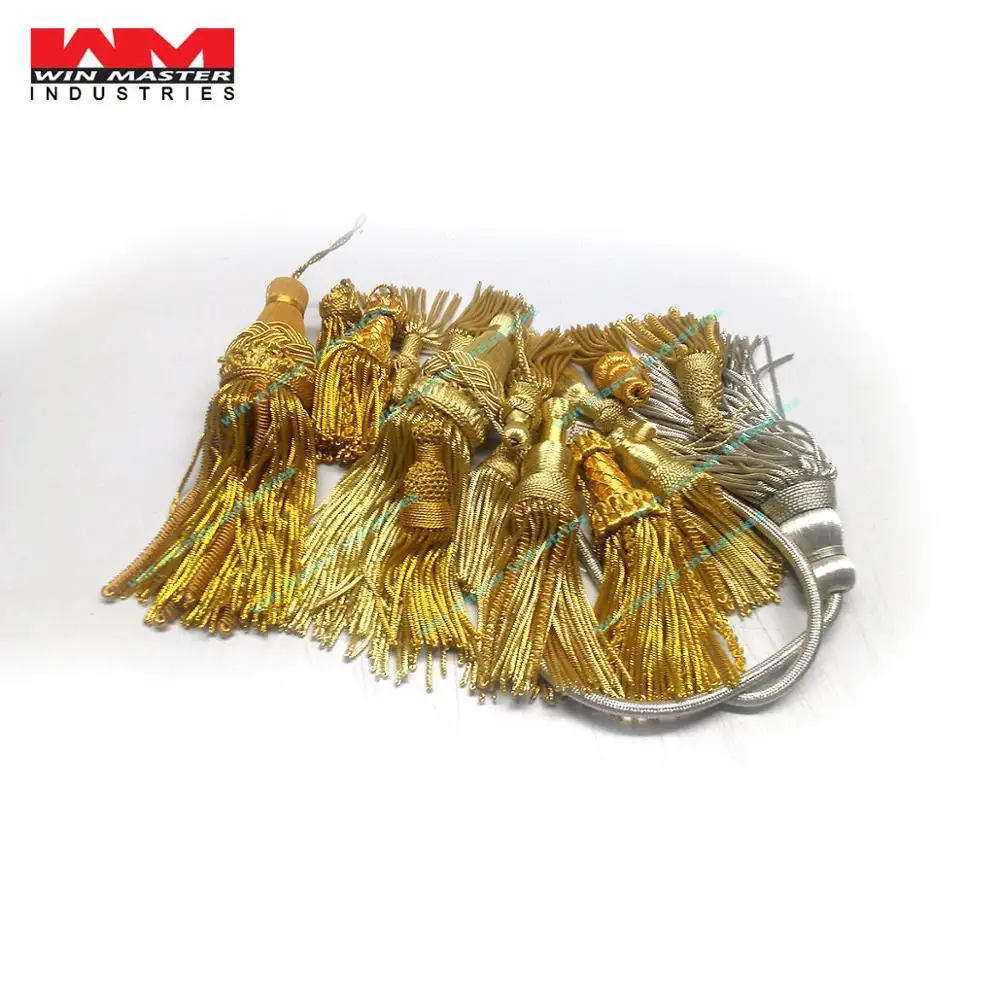 gold bullion metallic tassels