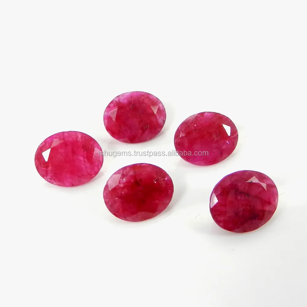 Cổ Điển! Ruby Corundum 10X8Mm Oval 2 Cts Đồ Trang Sức Đá Quý Lỏng IG10010