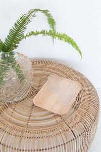 Belle table basse en rotin naturel traditionnel, écologique, avec des tailles personnalisées pour une utilisation en extérieur dans le salon - Product Image 5