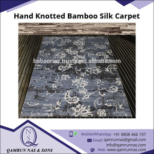 Hand Knotted <b>Bamboo</b> Silk Carpet Popular Range of Door Mats at Competitive Price - Product Image 5