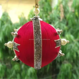 Bola de cristal de Navidad rosa de alta calidad para adornos de árbol