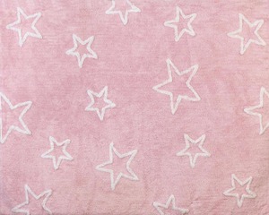Alfombra lavable de algodón para habitación de niños, diseño de estrellas - Product Image 1