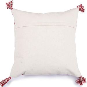 ปลอกหมอนผ้าฝ้ายตกแต่ง ดีไซน์เองได้ พร้อมพู่ห้อย  ผ้าแจ็คการ์ดขายส่งสำหรับนักออกแบบ พร้อมพู่ปอมปอม ปลอกหมอน - Product Image 6