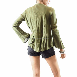 Namat-tops bohemios de moda para mujer, ropa de manga larga, tops bohe de talla grande - Product Image 2