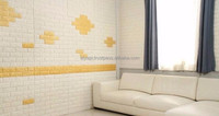 Autocollants muraux modernes en relief imperméables et résistants à l'humidité pour enfants, papier peint 3D en mousse pour villas et hôpitaux, installation facile