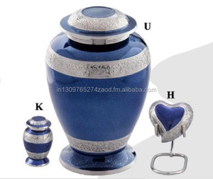 Urna de cremación de latón para adultos, suministros funerarios de la India de Brasswold - Product Image 5