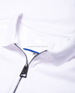 Chemises polo pour hommes personnalisées professionnelles en gros, deux tons, chemises polo à queue longue avec coupe oblique, chemises polo respirantes - Product Image 6