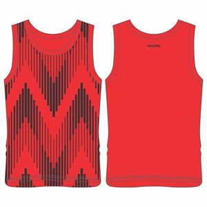 Débardeur de sport pour homme, décontracté, dos nageur, tricoté, motif à carreaux, personnalisable avec logo OEM - Product Image 6