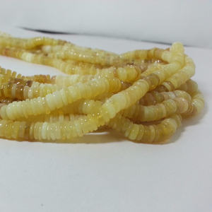 ลูกปัดหินอัญมณียางเรียบสีโอปอลเฮอิชิสีเหลืองธรรมชาติ6มม. 8มม. จากร้านค้าผู้ผลิตออนไลน์ที่ขายส่งราคาปกติ - Product Image 1