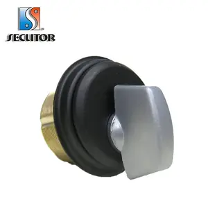 American Standard Black Knob Turn Brass Lock Round Cylinder/mortise lock cylinder with thumb turn