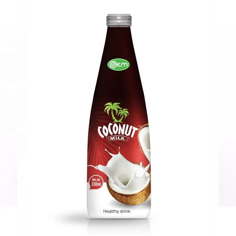 Buon Gusto di Buona Salute Produttore Dal Vietnam 330ml di Vetro Bottiglia di Latte di Cocco