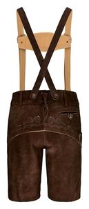 Trachten Lederhosen Kurz braun - Oktoberfest Lederhose <b>Hotpants</b> Bavarian - Product Image 3