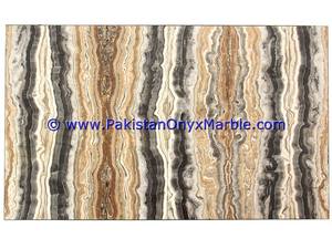 ONYX Dalles de marbre travertin moderne Vert foncé/Vert multiple Surface polie Cuisine Salle de bain Carrelage de sol Grande dalle Forme de pierre - Product Image 2