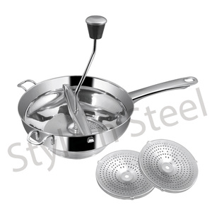 Moulin alimentaire en acier inoxydable, moulin de cuisine pour le pressage, râpage, Fruits, légumes, moulin alimentaire en acier inoxydable - Product Image 1