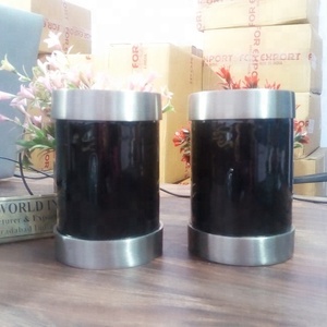Black & Silver Tealight Cremation <b>Urn</b> By Brassworld India Funeral Supplies - Product Image 1