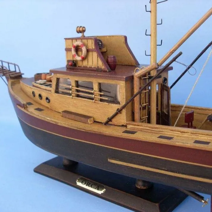 WOODEN BOAT MODEL / AMERIGO- Handmade, For Decoration - Customize Design - Hot for sale