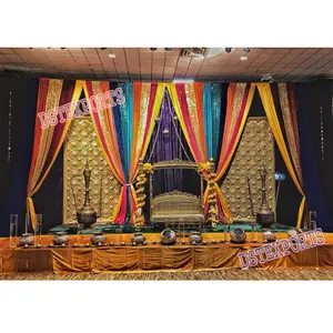 Ancient Mehndi Function Stage Decoration,wedding stage decoration, indian wedding decoration stages