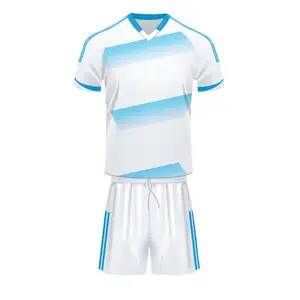 High Quality Printed Team Sports Wear Soccer Uniform With Numbers / Name Best Selling Soccer Uniform