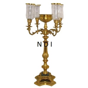 Candelabro decorativo de 5 brazos de Venta caliente, soporte de vela plegable personalizado - Product Image 4