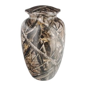 โกศโลหะที่ระลึกสำหรับผู้ใหญ่เถ้ากระดูกมนุษย์สไตล์อเมริกัน/ยุโรปมีรูปแบบใบสำหรับจัดเก็บศพทองเหลือง/อลูมิเนียม - Product Image 3