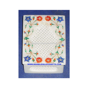 Caja de joyería de mármol con incrustación - Product Image 1