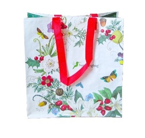 KD9628 PP Woven Waterproof Eco-friendly Recyclable Low Aluminium Custom Design <b>Folding</b> Shopping <b>Bag</b> Cartoon Pattern Zipper - Product Image 2