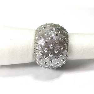 Hot Sale Home Dining Table Decoration Crystal <b>Beads</b> Designer Napkin Ring Set Of Six In Rounded Shape For Wedding Decoration - Product Image 4